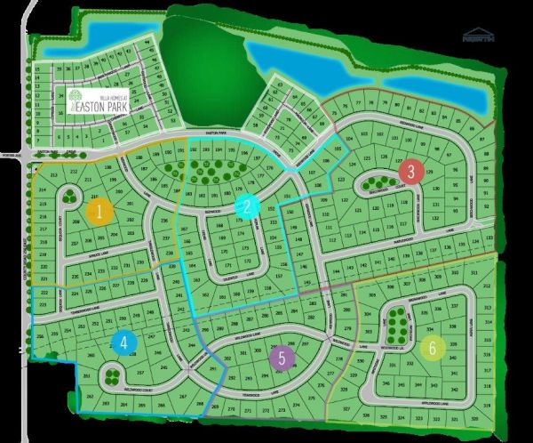 Easton Park Map Easton Park Map
